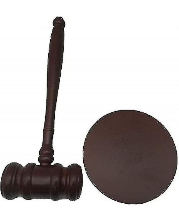 Maillets en bois, marteau en bois Premium avec bloc sonore, parfait pour juge, avocat, Cour de vente aux enchères, [...]