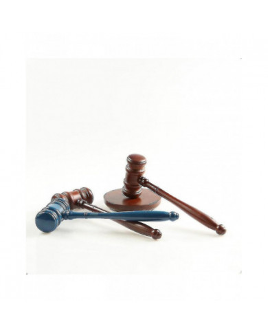 Maillets en bois, marteau en bois Premium avec bloc sonore, parfait pour juge, avocat, Cour de vente aux enchères, [...]