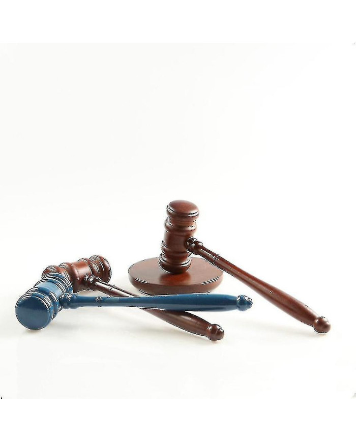 Maillets en bois, marteau en bois Premium avec bloc sonore, parfait pour juge, avocat, Cour de vente aux enchères, [...]