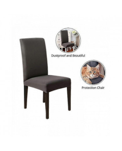 4-piece Set Of Dining Chairs And Slippers, Suitable For Elastic, Detachable, And Washable Short Dining Chairs