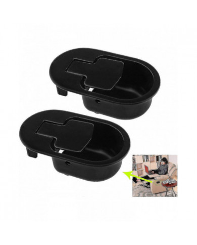 Chaise inclinable de remplacement Poignée de remplacement Alliage d’aluminium Salon Inclinable Canapé Chaise Noir