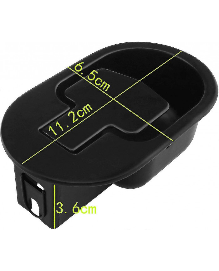 Chaise inclinable de remplacement Poignée de remplacement Alliage d’aluminium Salon Inclinable Canapé Chaise Noir