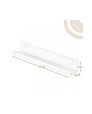 6Pcs Vinyl Record Wall Mount Shelf Set of Album Holders for Hanging on Walls - Shelves Albums or Ch