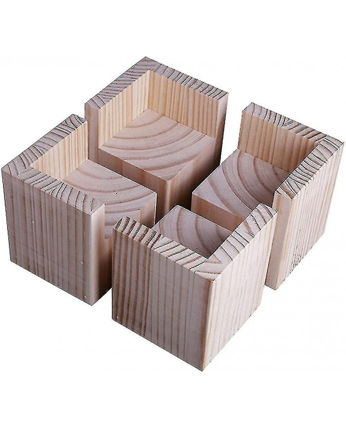 Ensemble de 4 contremarches de lit, ascenseurs en bois pour meubles lourds