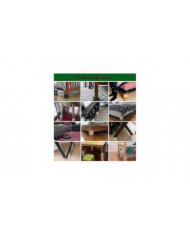 Ensemble de 4 contremarches de lit, ascenseurs en bois pour meubles lourds