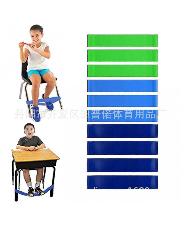 15pcs Bandes de chaise de salle de classe Fidgety Feet Bands Classroom Bouncy Chair Bands Bandes de chaise colorées