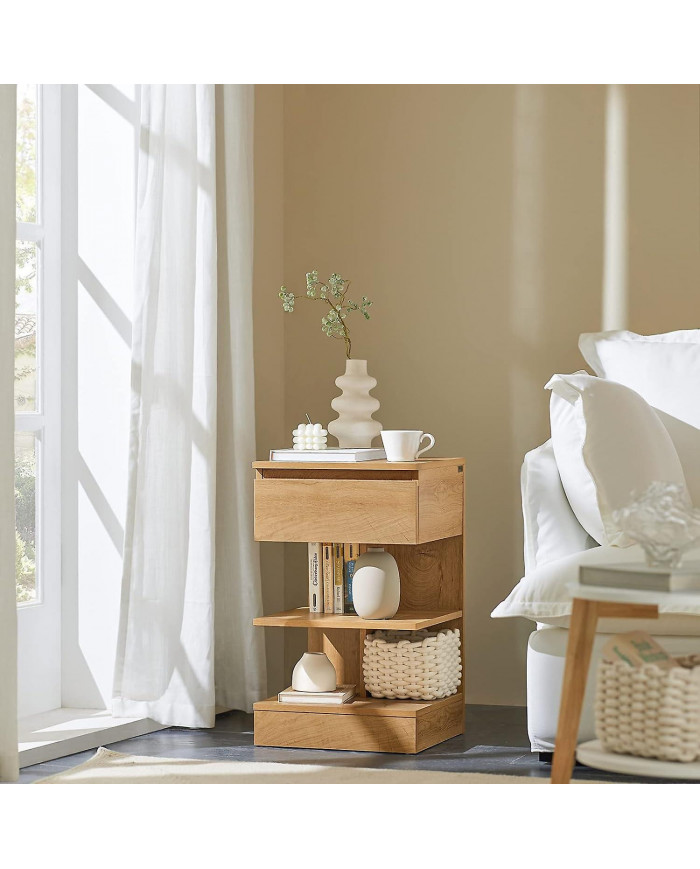 SoBuy Table de chevet Table de chevet Table d’appoint, FBT49-N