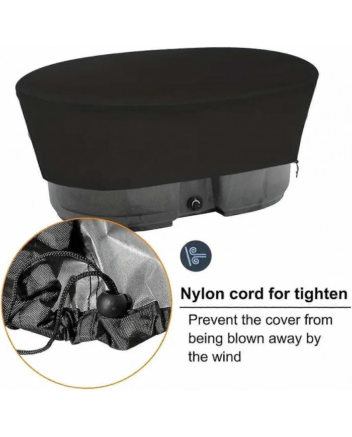 Couverture de piscine de réservoir ovale - Couverture de piscine creusée - 420d Oxford Tank Cover pour baignoire [...]