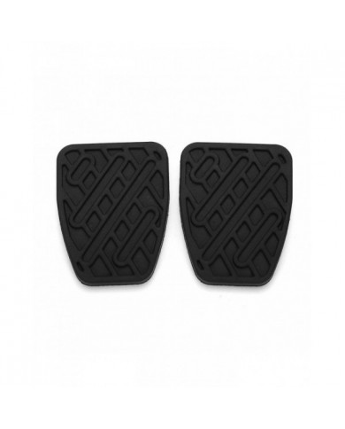 Hopeup 2pcs Rubber Brake Pedal Clutch Pads Cover Replacement Parts For Nissan Qashqai
