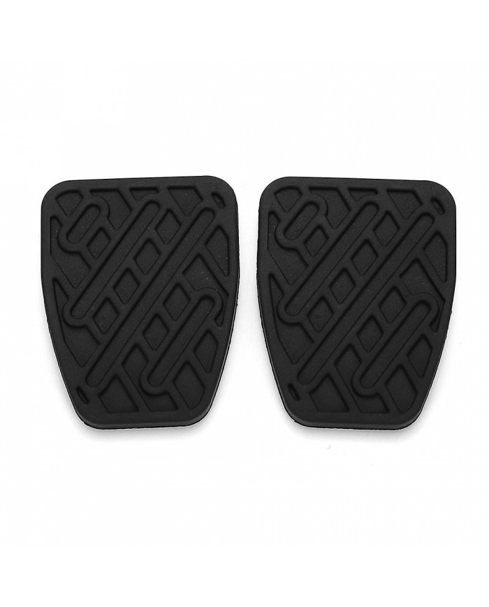 Hopeup 2pcs Rubber Brake Pedal Clutch Pads Cover Replacement Parts For Nissan Qashqai