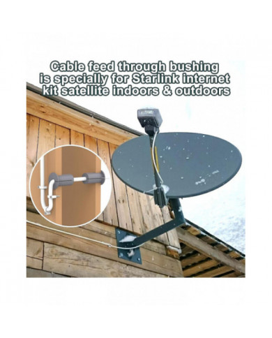 Kit d’acheminement des câbles pour Starlink, douille murale de 1 pouce pour passe-câble Starlink, douille murale [...]