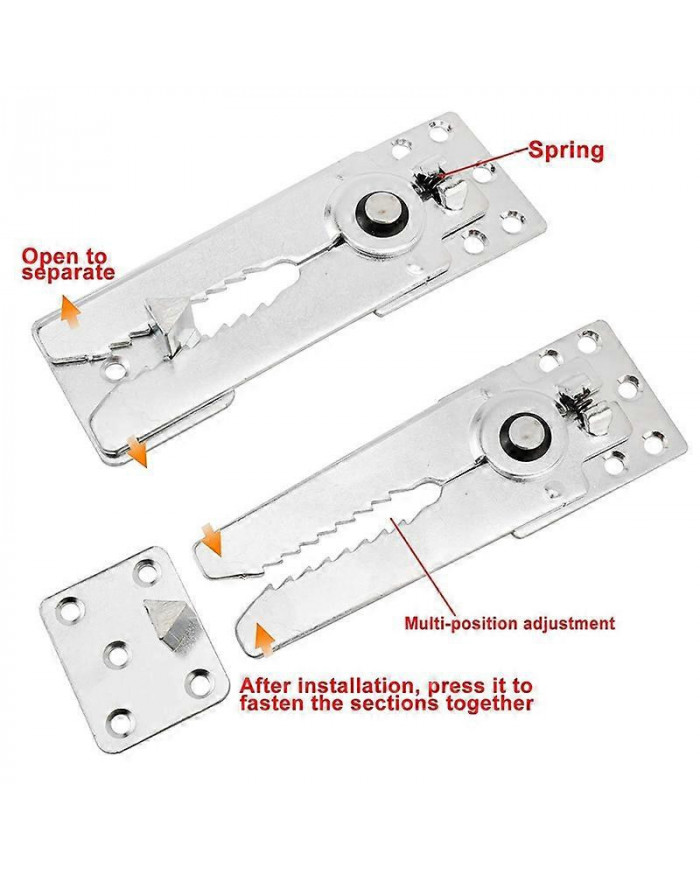 Sectional Sofa Connection with Snap Lock, Couch Clips Furniture Connector, Snap Connector Fastening for Sofa Furniture