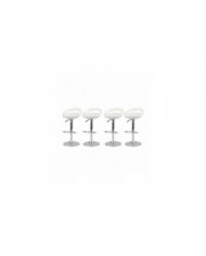 4pack 1/6 Chaise pivotante Tabouret de pub rond pour Ht 12 '' Figures Accessoire Pièces