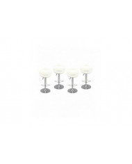 4pack 1/6 Chaise pivotante Tabouret de pub rond pour Ht 12 '' Figures Accessoire Pièces