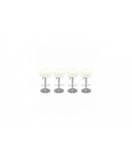 4pack 1/6 Chaise pivotante Tabouret de pub rond pour Ht 12 '' Figures Accessoire Pièces