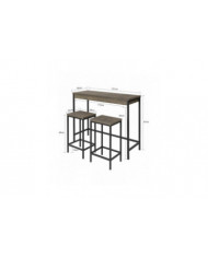 SoBuy OGT30-N, Bar Set-1 Table bar et 2 tabourets