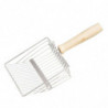 Cats Litter Scoops, Pets Sifter Spade, Durable, Portable Sand Sifter, Kitten Litter Box Scooper, with Wooden Handle