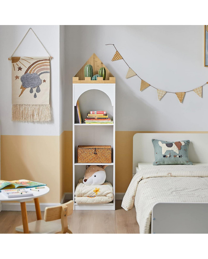 SoBuy KMB42-W Children's Bookcase Toy Shelf