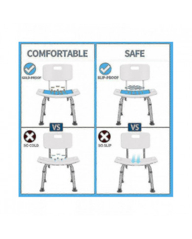 Antidérapant Elderly Folding Bath Chair Cushion Salle de bain et chaise de douche Elderly Bath Baignoire Shower [...]