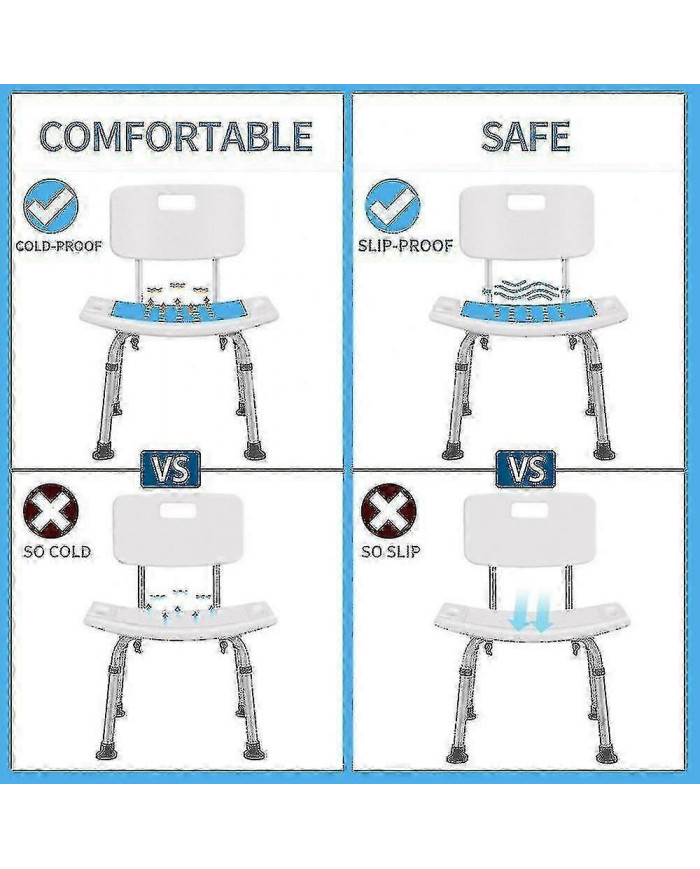 Antidérapant Elderly Folding Bath Chair Cushion Salle de bain et chaise de douche Elderly Bath Baignoire Shower [...]