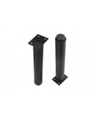 (25-42cm, noir) Lot de 4 pieds de meubles en métal réglables solides-En stock