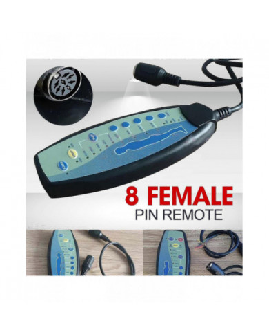 8 Télécommande à broches femelles pour le contrôleur manuel de fauteuil inclinable de massage Power Lift 12VD75