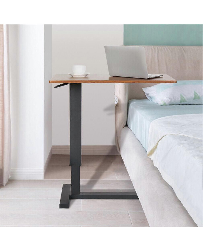 Bureau de table d’ordinateur portable réglable avec roues