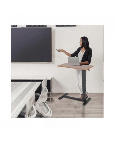 Bureau de table d’ordinateur portable réglable avec roues