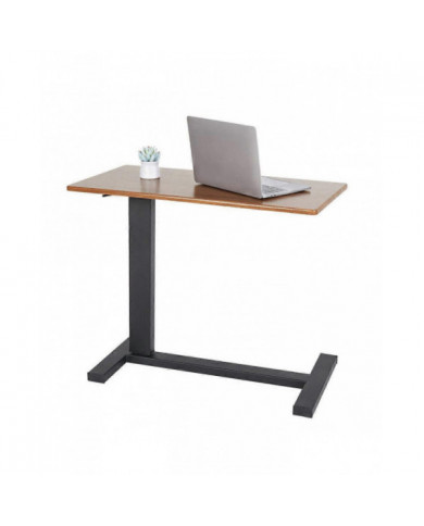 Bureau de table d’ordinateur portable réglable avec roues