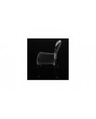 2 pièces 1/6 Plastique Chaise de salle à manger Meubles pour poupée Clear Ghost Chair