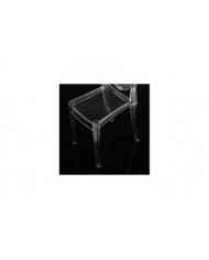 2 pièces 1/6 Plastique Chaise de salle à manger Meubles pour poupée Clear Ghost Chair