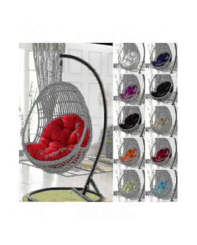 Suspension Egg Chaise Coussin Remplacement Confortable Tapis de chaise respirant pour extérieur intérieur