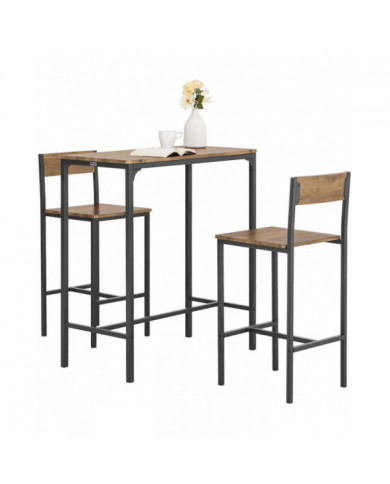 SoBuy OGT03-XL, Bar Set-1 Table bar et 2 tabourets,