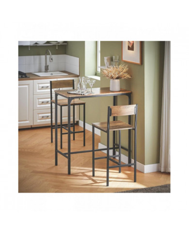 SoBuy OGT03-XL, Bar Set-1 Table bar et 2 tabourets,