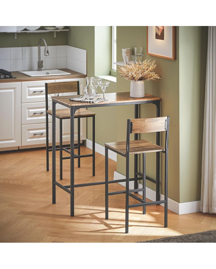 SoBuy OGT03-XL, Bar Set-1 Table bar et 2 tabourets,