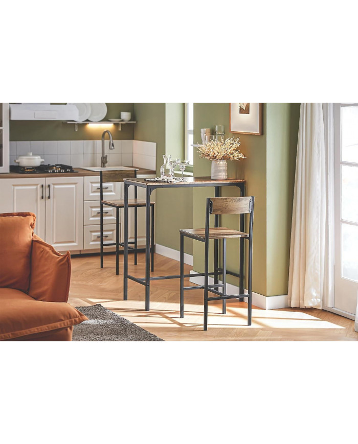 SoBuy OGT03-XL, Bar Set-1 Table bar et 2 tabourets,