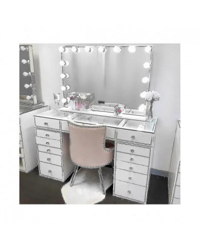 Ampoules USB 10 3 modes d’éclairage (lumière uniquement) pour grand miroir de maquillage