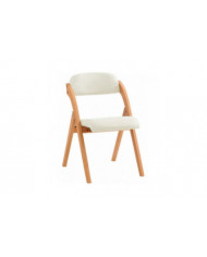 SoBuy Chaise pliante Chaise de salle à manger de cuisine pliante rembourrée en bois Chaise de bureau Chaise de [...]