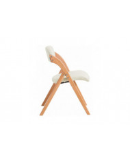 SoBuy Chaise pliante Chaise de salle à manger de cuisine pliante rembourrée en bois Chaise de bureau Chaise de [...]