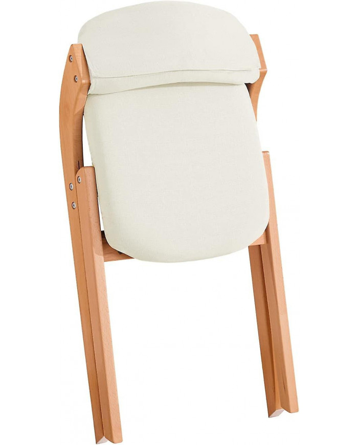 SoBuy Chaise pliante Chaise de salle à manger de cuisine pliante rembourrée en bois Chaise de bureau Chaise de [...]