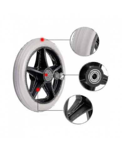 2pcs 6 pouces Remplacement de fauteuil roulant Roue en caoutchouc Roues avant Rollator Walker Antidérapant [...]