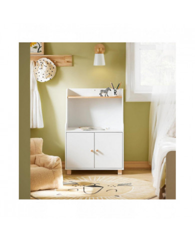 SoBuy Children Bookcase Toy Shelf Storage Cabinet,KMB84-W