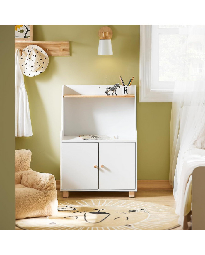 SoBuy Children Bookcase Toy Shelf Storage Cabinet,KMB84-W