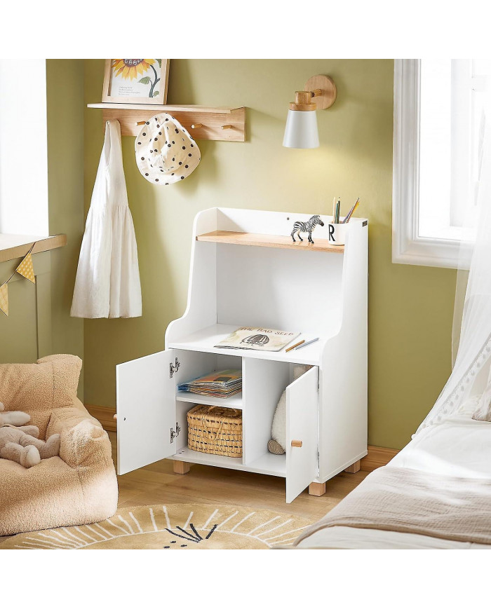 SoBuy Children Bookcase Toy Shelf Storage Cabinet,KMB84-W