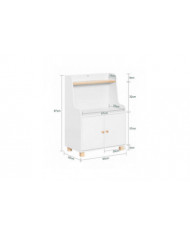 SoBuy Children Bookcase Toy Shelf Storage Cabinet,KMB84-W