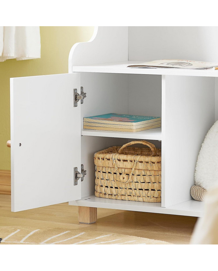 SoBuy Children Bookcase Toy Shelf Storage Cabinet,KMB84-W