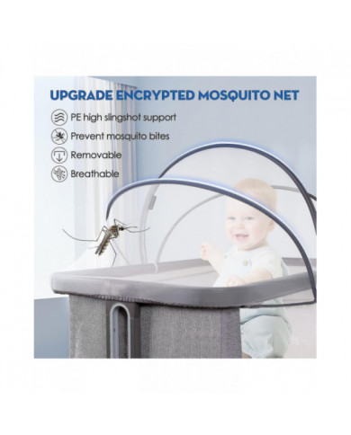 Couvercle de moustiquaire de berceau pour bébé Housse de berceau pour empêcher les chats d’entrer Moustiquaire [...]