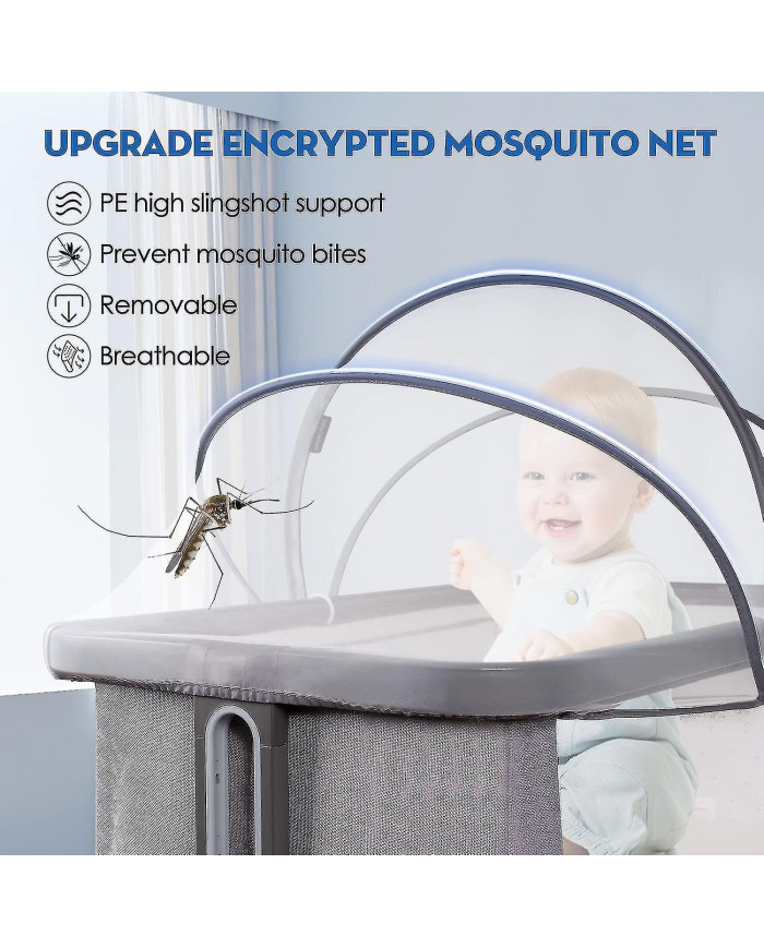 Couvercle de moustiquaire de berceau pour bébé Housse de berceau pour empêcher les chats d’entrer Moustiquaire [...]