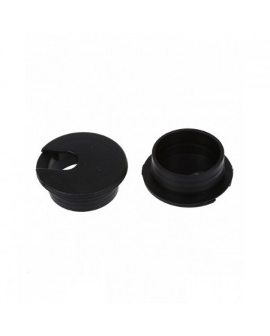 10 Pcs 35mm Noir Câble Grommet Câble Sortie Bureau Table Fil