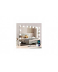 Led Mirror Usb Maquillage avec lumières éclairées 14 ampoules 3 modes d’éclairage